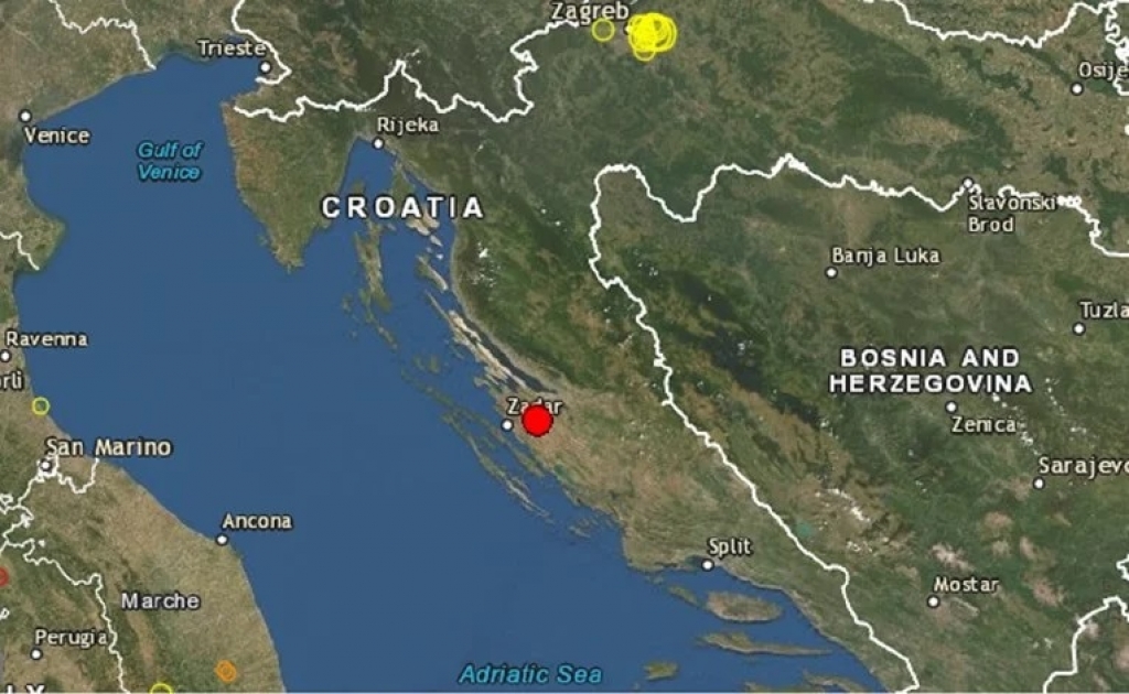 Slabiji potres zatresao Zadar