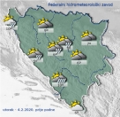 Danas u Hercegovini umjereno oblačno