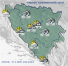 Danas u Hercegovini oblačno s kišom