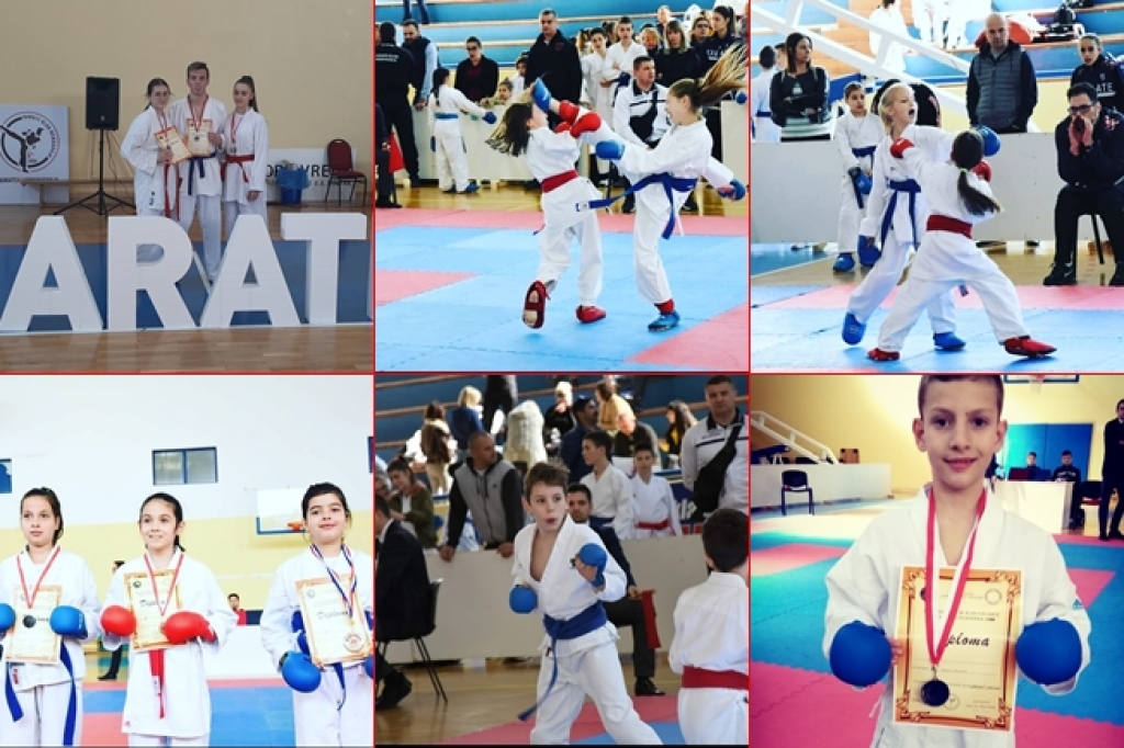 Deset odličja KK Ljubuški na 2. kolu Dječje karate lige regije Hercegovina