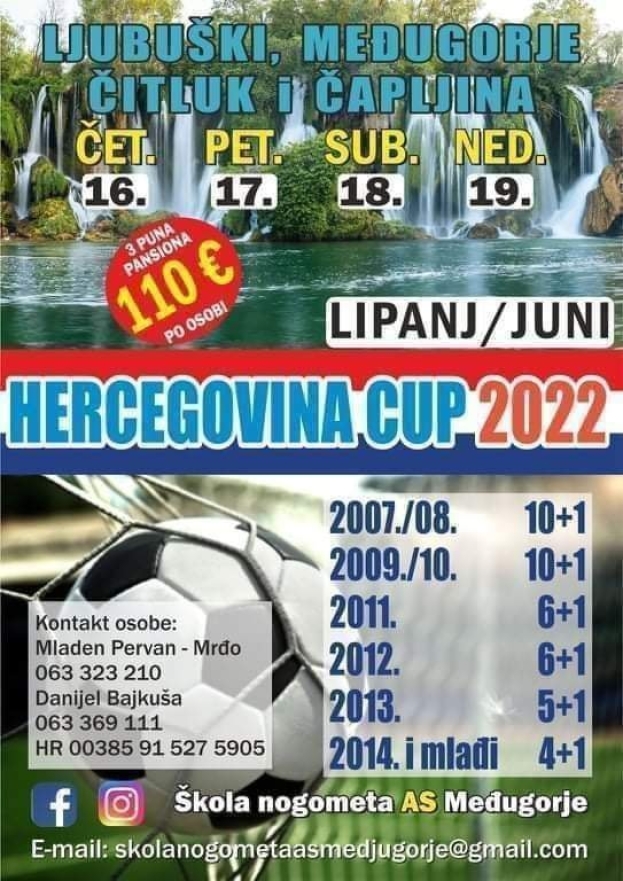 Međunarodni nogometni turnir “Hercegovina Cup 2022&quot; [najava]