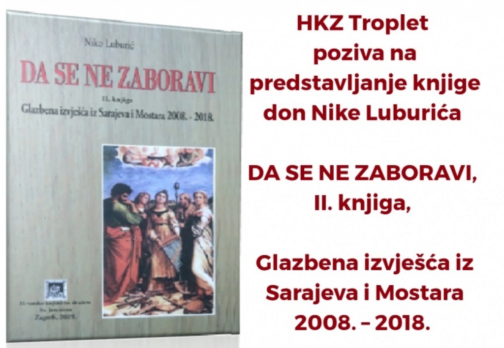 Predstavljanje knjige don Nike Luburića iz Ljubuškog “Da se ne zaboravi”