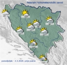 Danas u Hercegovini  pretežno oblačno, nove padavine u večernjim satima