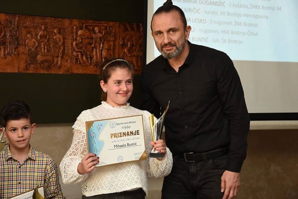 Ljubušanki Mihaeli Buntić nagrada Športskog saveza Brotnja