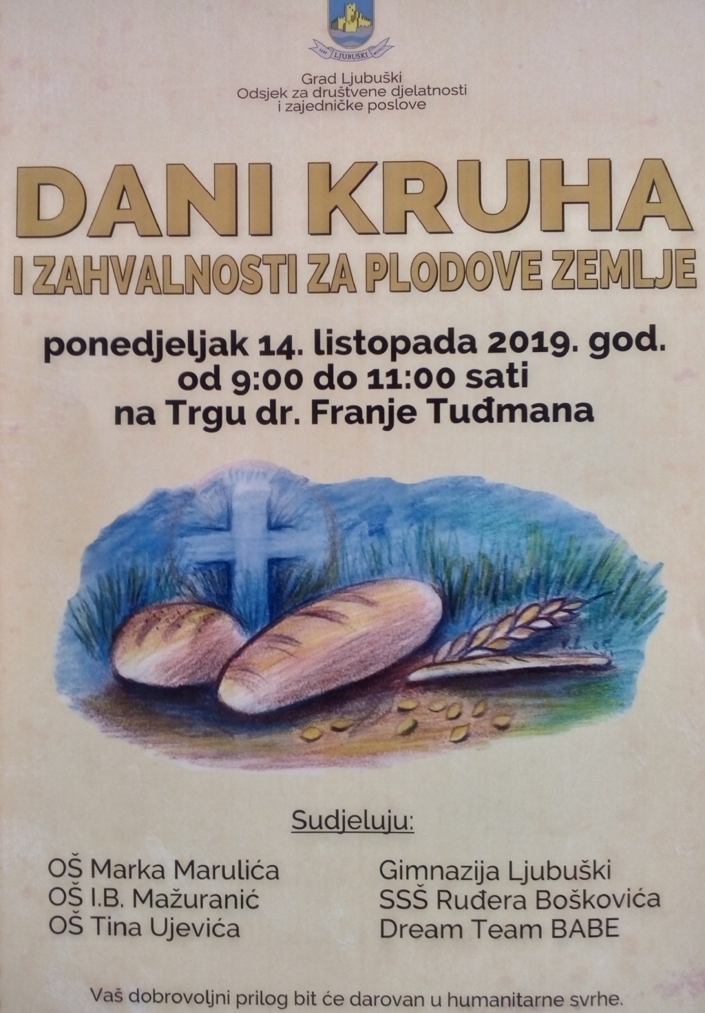 Najava: Dani kruha i zahvalnosti za plodove zemlje