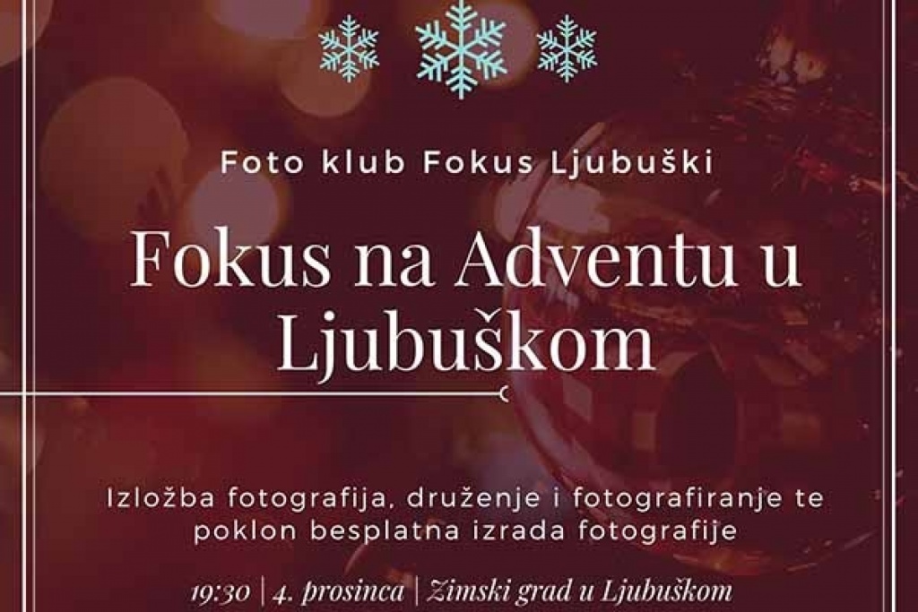 Advent u Ljubuškom uz Fokusovce: Napravite najljepše blagdanske fotografije