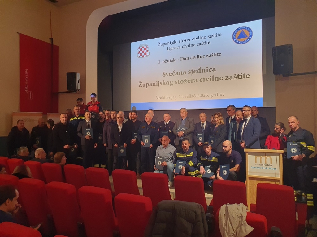 U Širokom Brijegu obilježen Dan civilne zaštite ŽZH, uručene nagrade vatrogascima iz Ljubuškog i GSS-ovcima