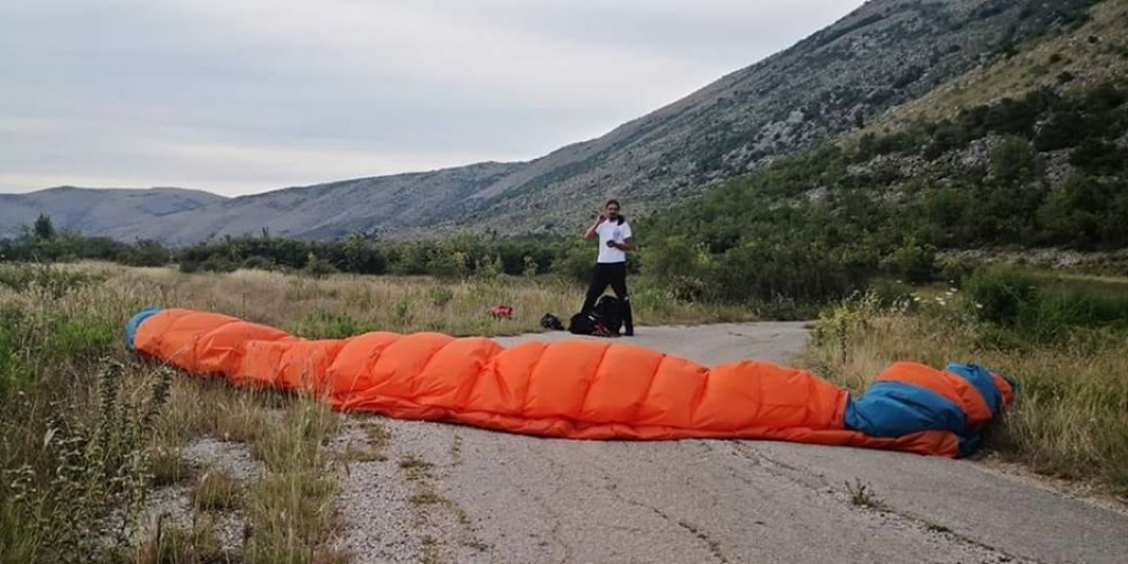 Branimir Mandić član Paragliding kluba Ljubuški odletio svoju prvu stotku