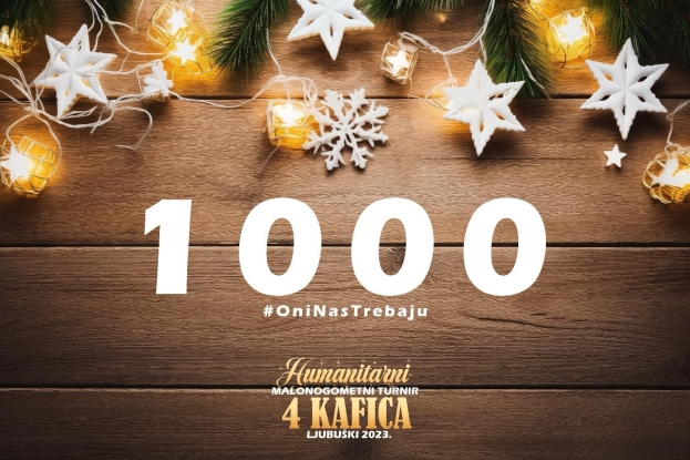 1000 prodanih ulaznica za humanitarni turnir 4 kafića u Ljubuškom!