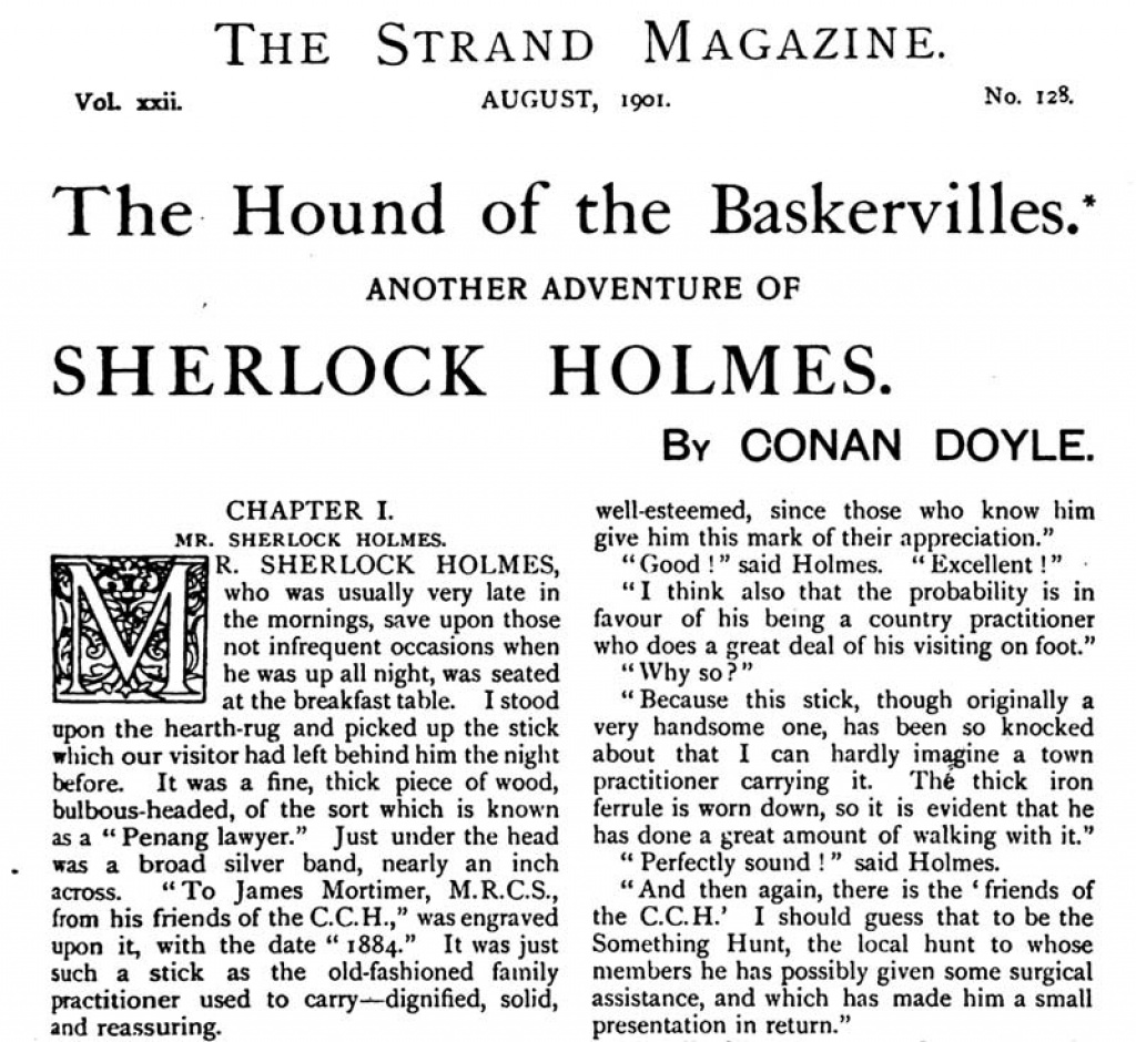 Dogodilo se na današnji dan, 1. prosinca... [Prva tiskana priča o Sherlocku Holmesu]