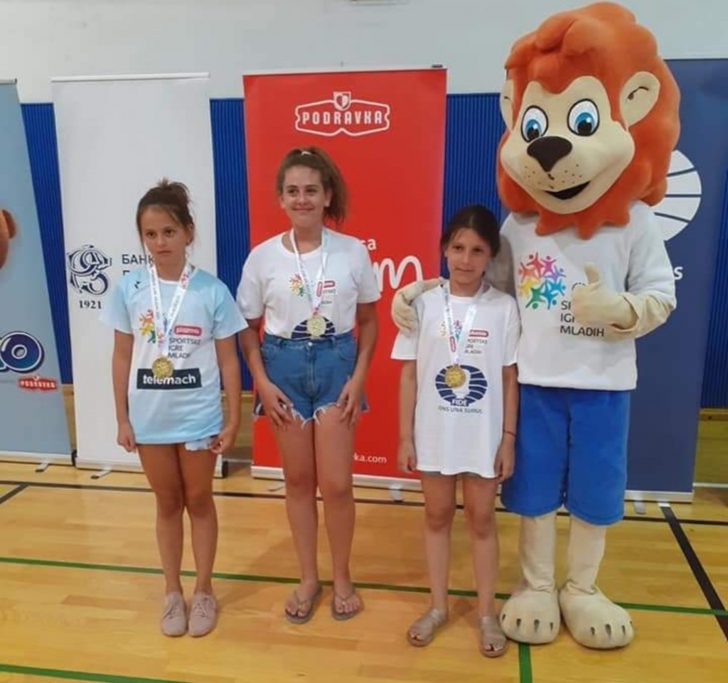 Ljubušanka Mihaela Buntić pobjednica šahovskog turnira na finalu Sportskih igara mladih