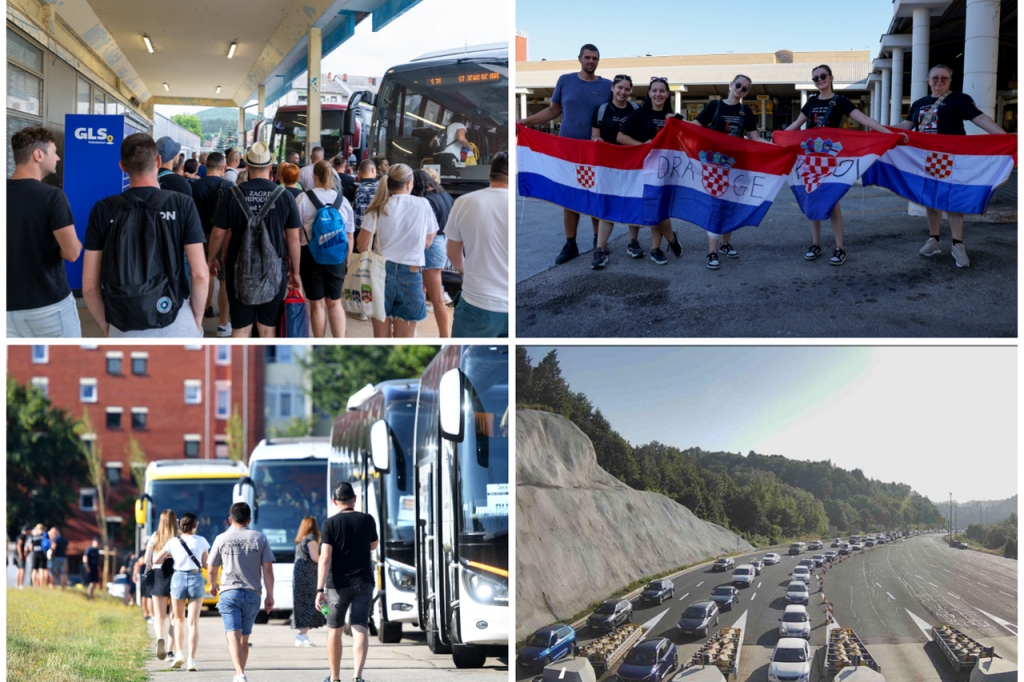 Fanovi stižu u Zagreb autobusima i vlakovima, gužva kod Trakošćana šest kilometara