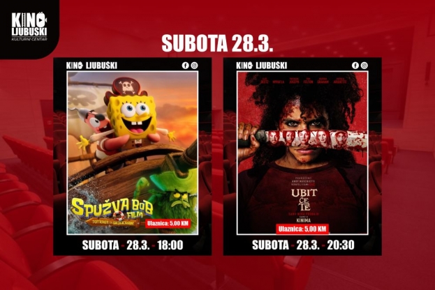 Subotnji filmski program u Kinu Ljubu&scaron;ki
