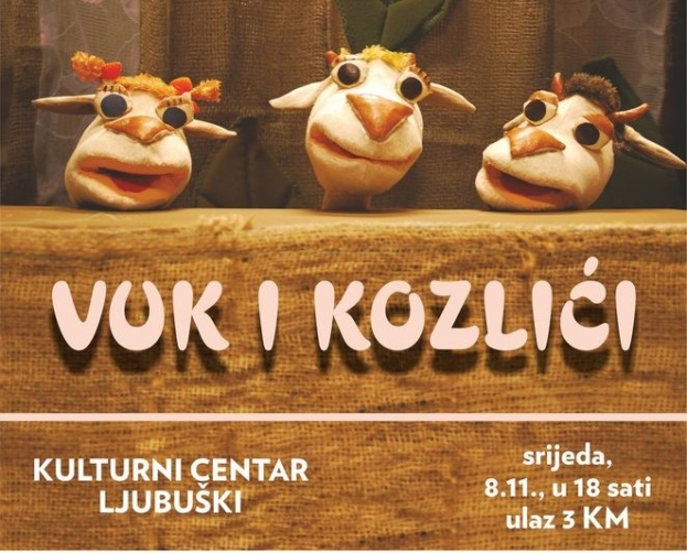 Ljubuški: U srijedu lutkarska predstava Vuk i kozlići