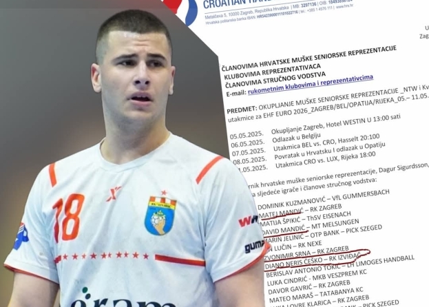 Diano Ćeško dobio poziv za okupljanje Hrvatske muške seniorske reprezentacije