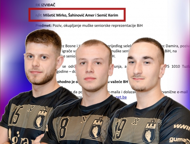 Tri igrača RK Izviđač Agrama pozvana na okupljanje reprezentacije BiH
