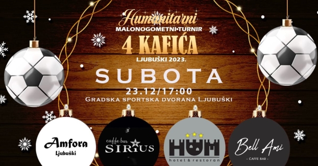 Objavljena imena sudionika humanitarnog turnira &quot;4 kafića&quot;
