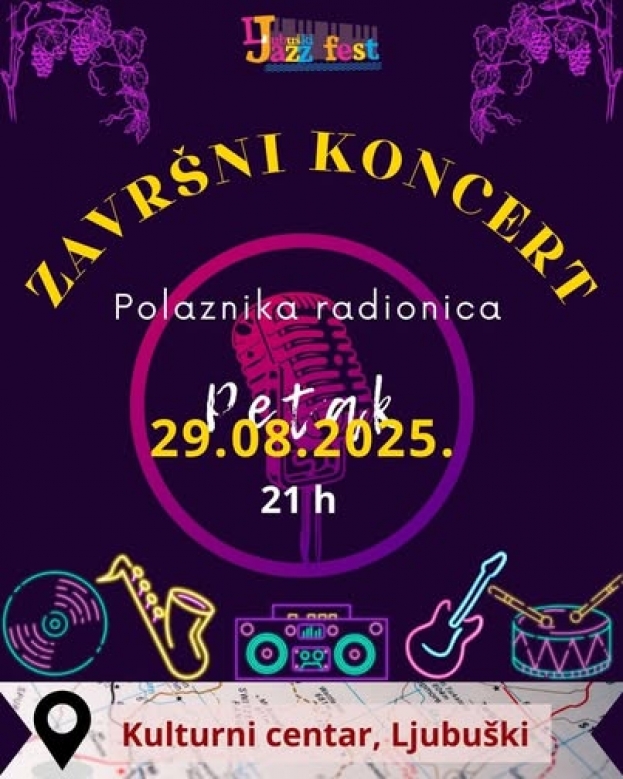 Danas završni koncert polaznika jazz radionica u Kulturnom centaru