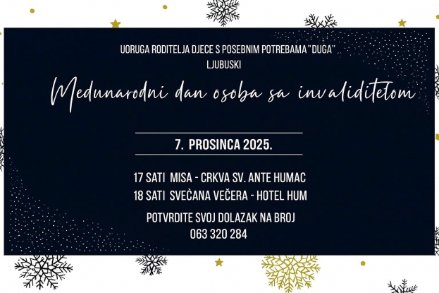 Obilježavanje Međunarodnog dana osoba sa invaliditetom u Ljubu&scaron;kom