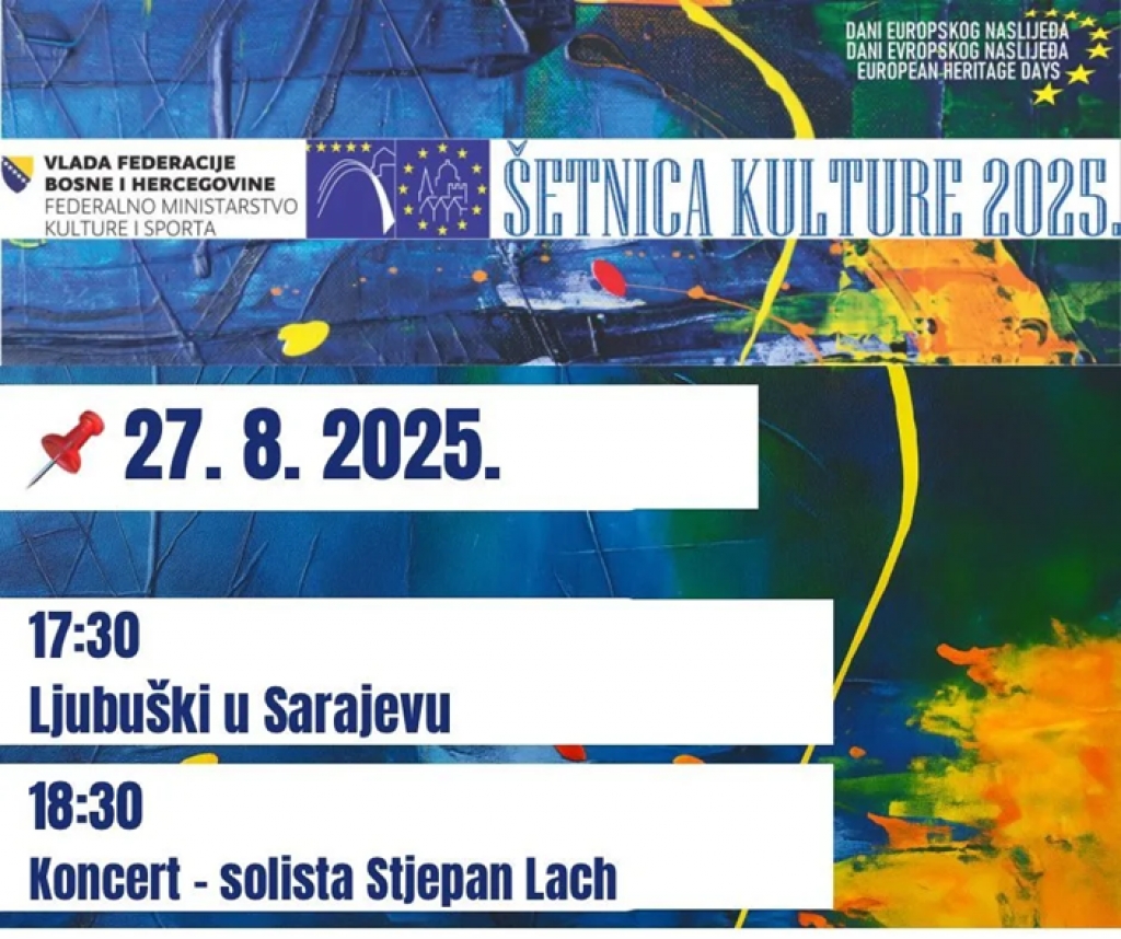 Dani europskog nasljeđa: Grad Ljubuški predstavit će se u srijedu na Šetnici kulture u Sarajevu