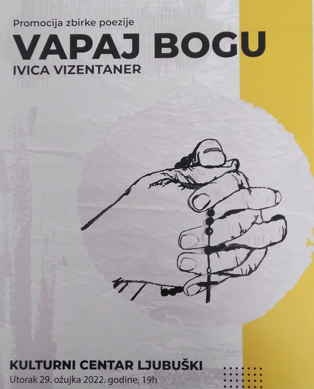 NAJAVA: Promocija zbirke poezije „Vapaj Bogu“ autora Ivice Vizentanera