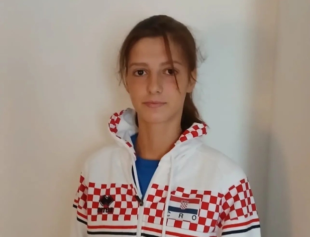 Članica OK Libero Ljubuški Katarina Zelić na pripremama U17 Odbojkaške reprezentacije Hrvatske