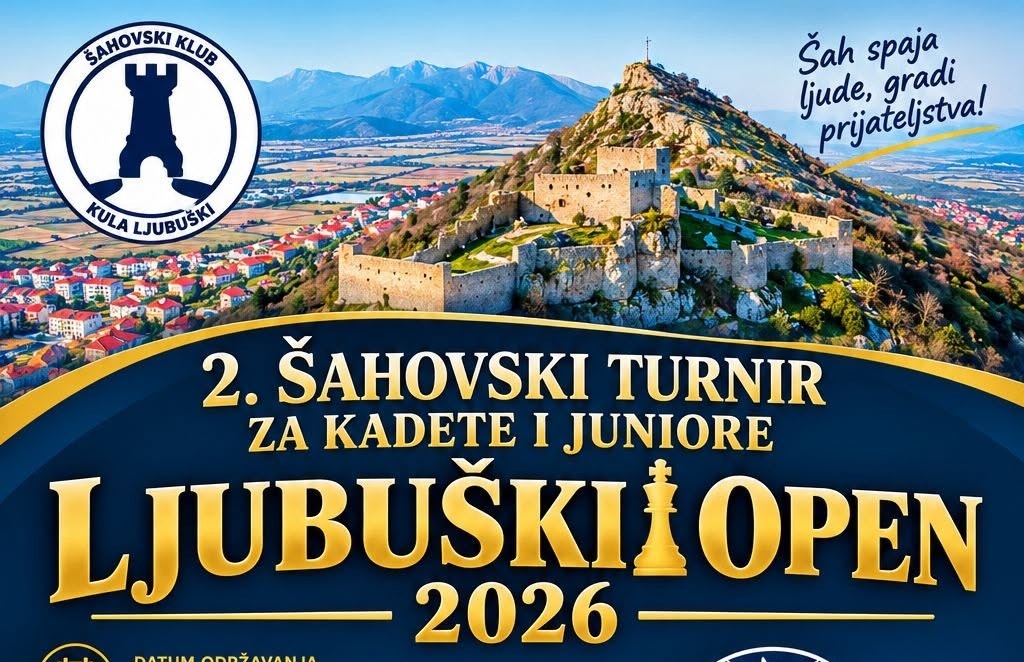 ŠK „Kula“ Ljubuški organizira veliki šahovski turnir za mlade: Prijavite se na „Ljubuški Open 2026“