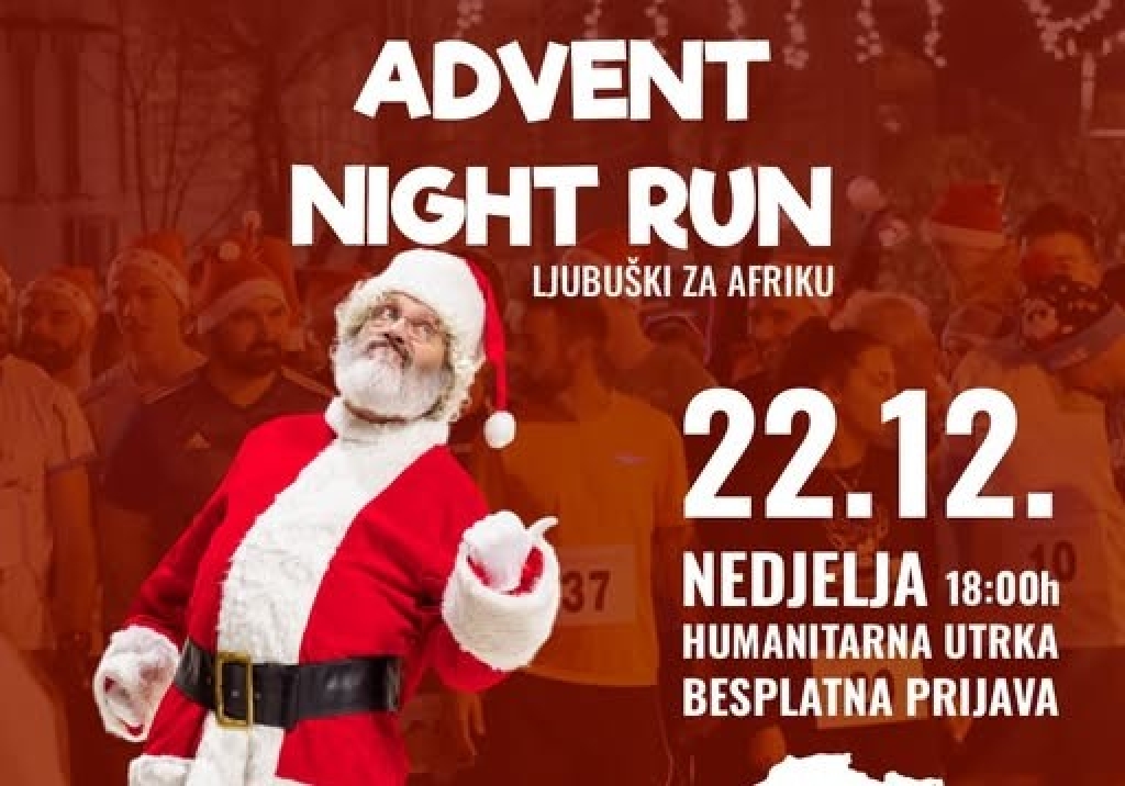 ADVENT U LJUBUŠKOM: Novi termin Advent Night Run