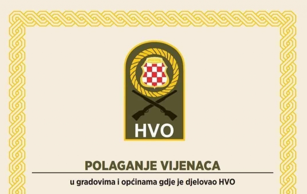 Ljubu&scaron;ki: Obilježavanje 34. obljetnice utemeljenja HVO-a u četvrtak 2.travnja