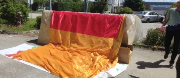 Tvrtka iz Ljubuškog sašila najveću crnogorsku zastavu na svijetu
