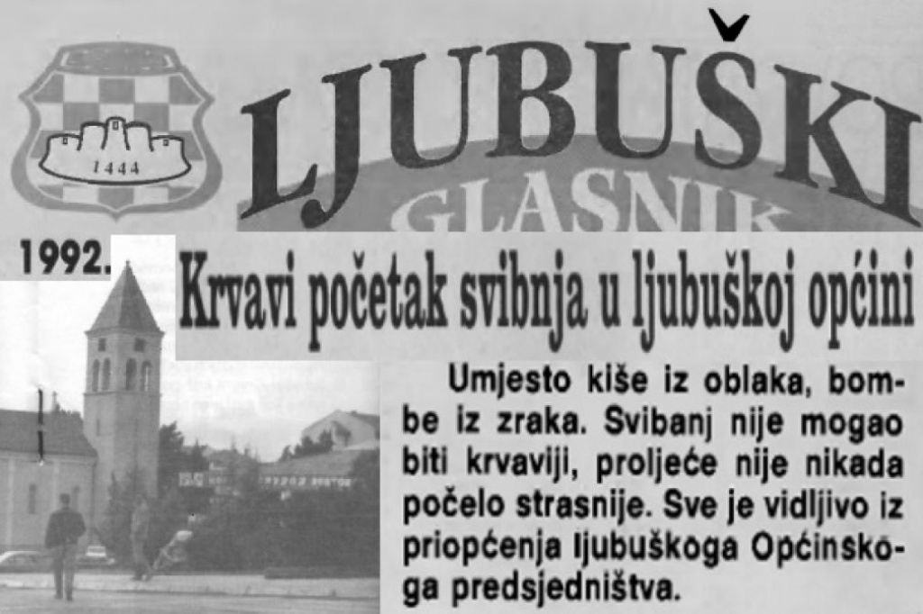 U spomen civilnim žrtvama napada na Ljubuški 1992. godine