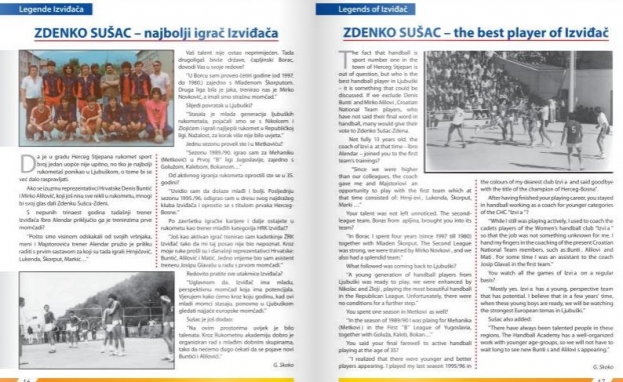 Iz ljubuške rukometne povijesti: Zdenko Sušac najbolji igrač Izviđača
