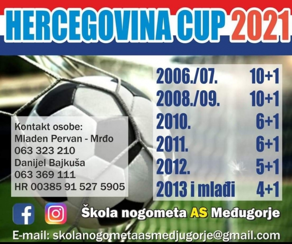 Međunarodni nogometni turnir &quot;Hercegovina Cup 2021.&quot; [najava]