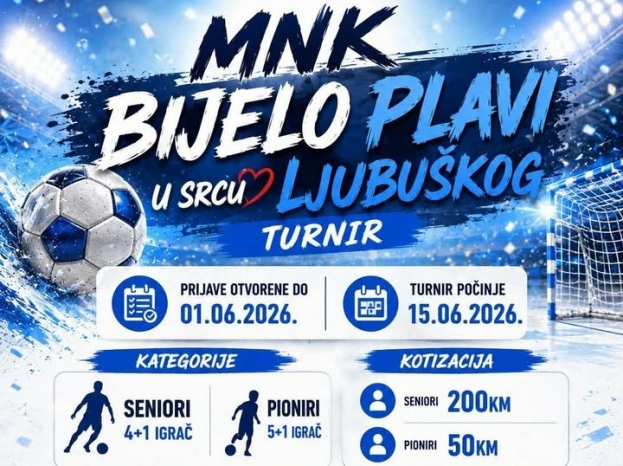 NAJAVA:  Futsal turnir &bdquo;U srcu Ljubu&scaron;kog&ldquo;