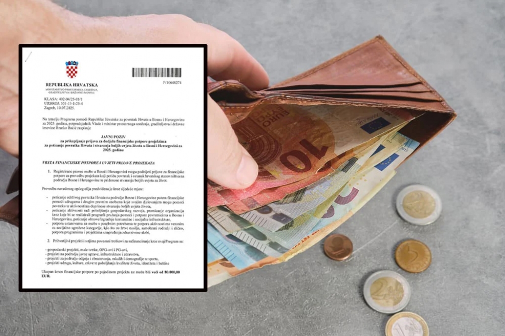 Otvoren Javni poziv za povratak Hrvata u BiH, potpora do 80.000 eura