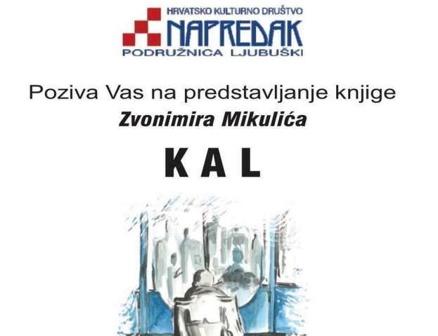 |NAJAVA| Predstavljanje knjige „Kal“ Zvonimira Mikulića Đone