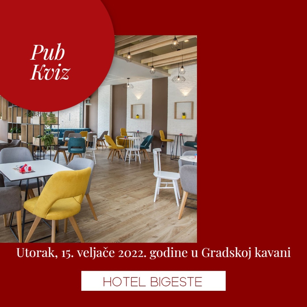 Najava: Pub kviz u hotelu Bigeste