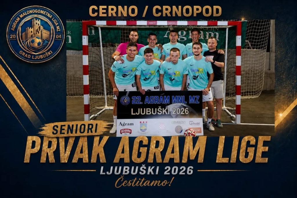 Cerno/Crnopod novi je prvak 22. Agram malonogometne lige mjesnih zajednica Grada Ljubuškog