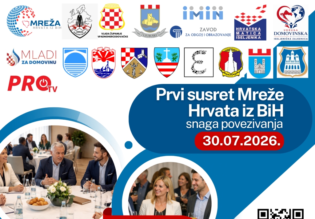 Najava: Prvi Susret Mreže Hrvata iz BiH