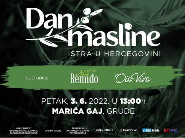 Manifestacija Dan masline “Istra u Hercegovini” u petak u Grudama