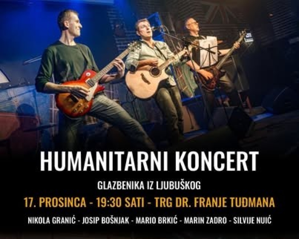 ADVENT U LJUBUŠKOM:  Humanitarni koncert s ciljem pomoći obitelji Dedić