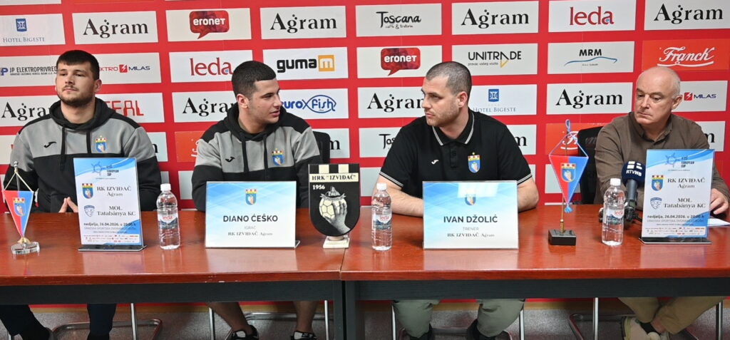 RK IZVIĐAČ AGRAM: Tiskovna uoči polufinalne utakmice s mađarskim MOL Tatabanya KC [VIDEO]