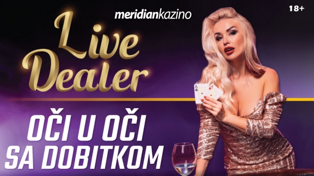 Meridian Online Kazino: Najuzbudljivija UŽIVO igra protiv LIVE DEALERA!
