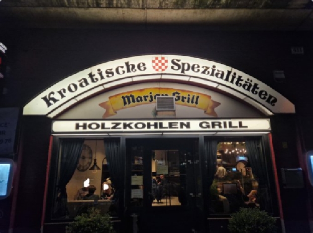 Hrvatski restoran u Berlinu reklamira se šahovnicom koja ima prvo bijelo polje