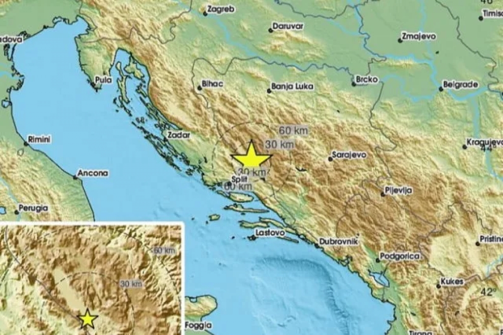 Potres zatresao Hercegovinu, epicentar kod Livna, osjetio se i u Hrvatskoj