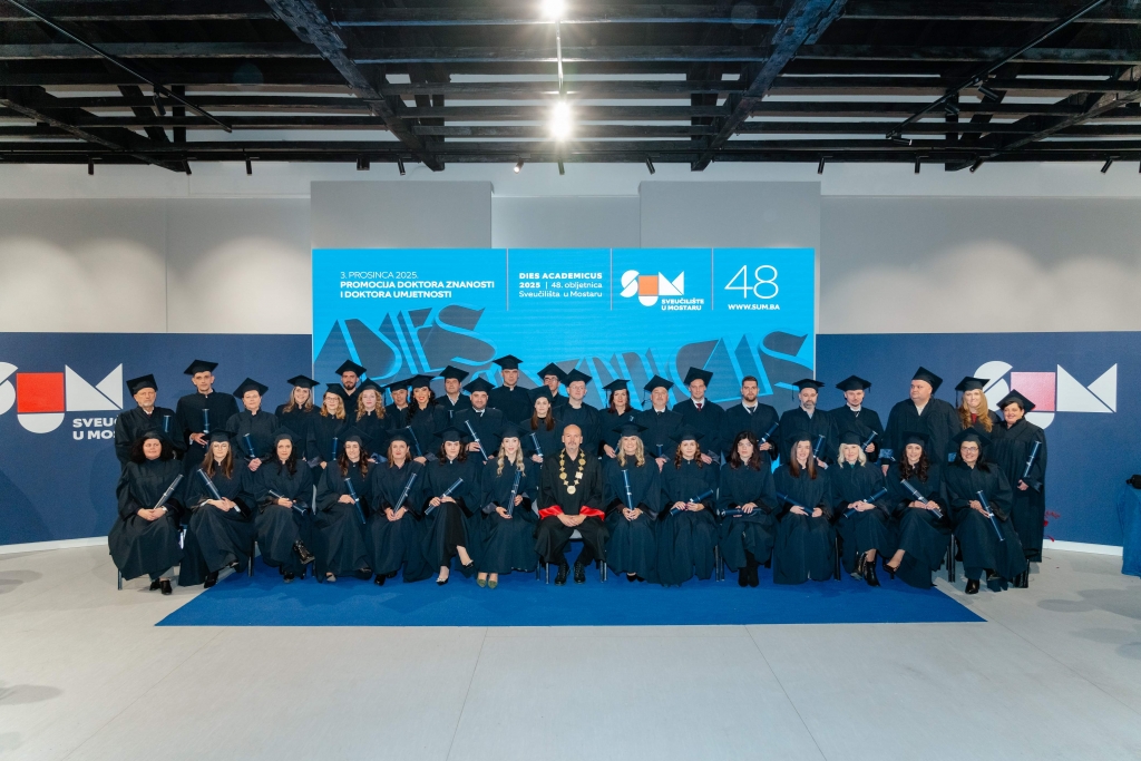 Sveučilište u Mostaru promoviralo 40 novih doktora znanosti i umjetnosti, troje iz Ljubuškog