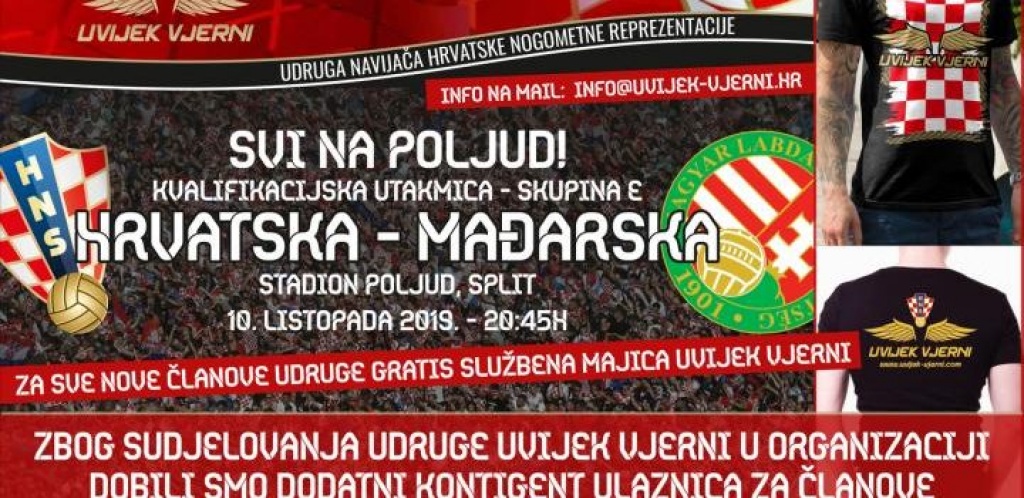 Uvijek vjerni BiH: Odobrena nova kvota ulaznica za utakmicu Hrvatska – Mađarska