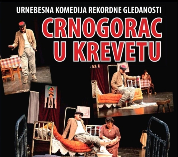 Danas u Kulturnom centru u Ljubuškom urnebesna komedija &quot;Crnogorac u krevetu&quot;
