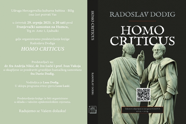 Predstavljanje knjige Radoslava Dodiga “Homo criticus”