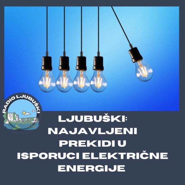 Ljubuški: U dijelu grada u petak prekid u isporuci električne energije